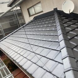 屋根葺き替え工事　岡山市　H様邸